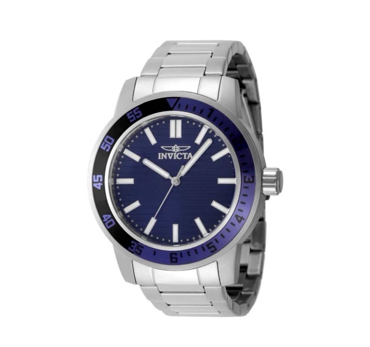 INVICTA Specialty Gramercy Men’s Watch 45mm Blue Dial Blue/Black Bezel SS 48965