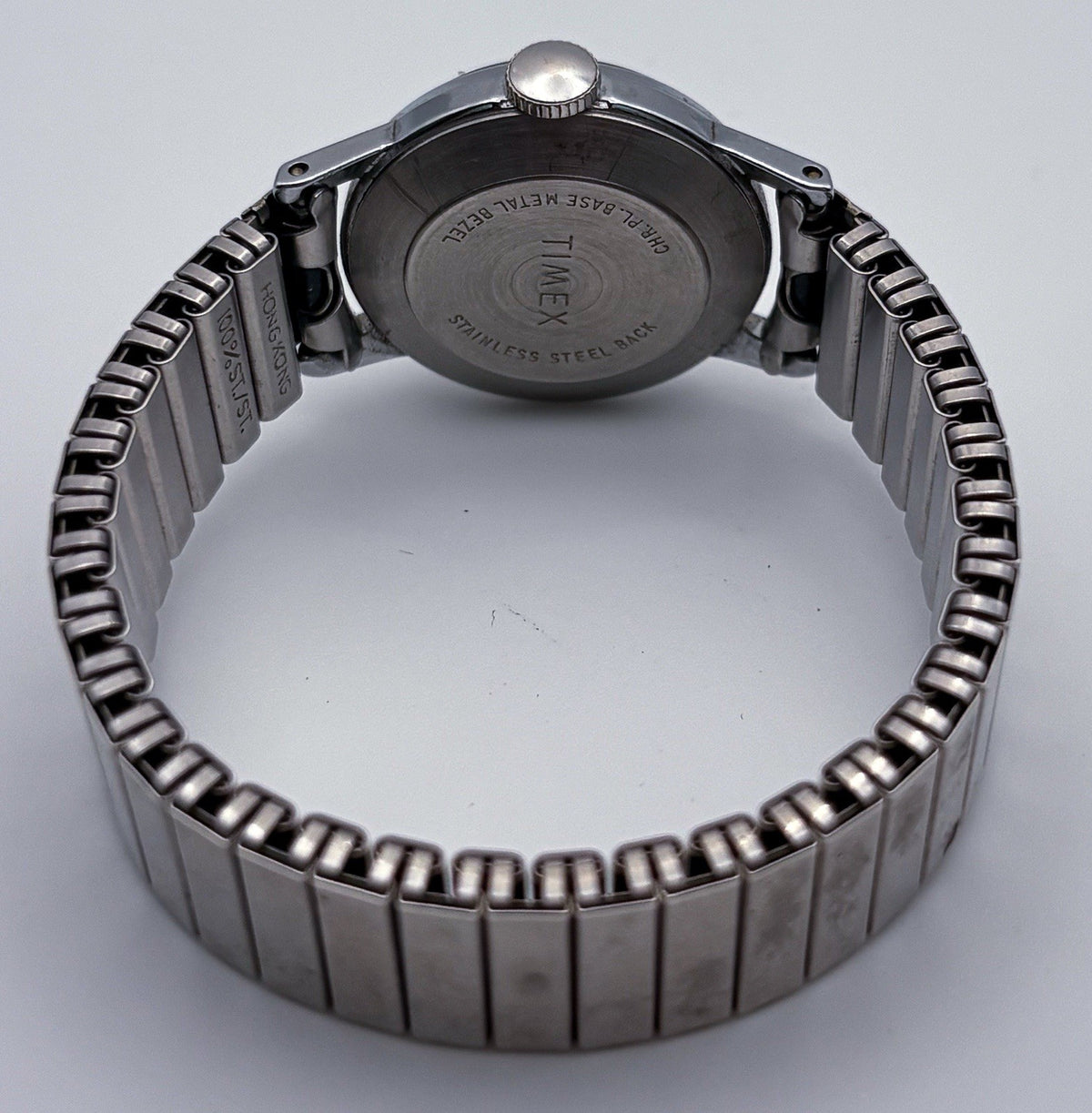 Vintage Timex Mechanical Ladies Date Watch 25mm Stainless Steel Back Runs