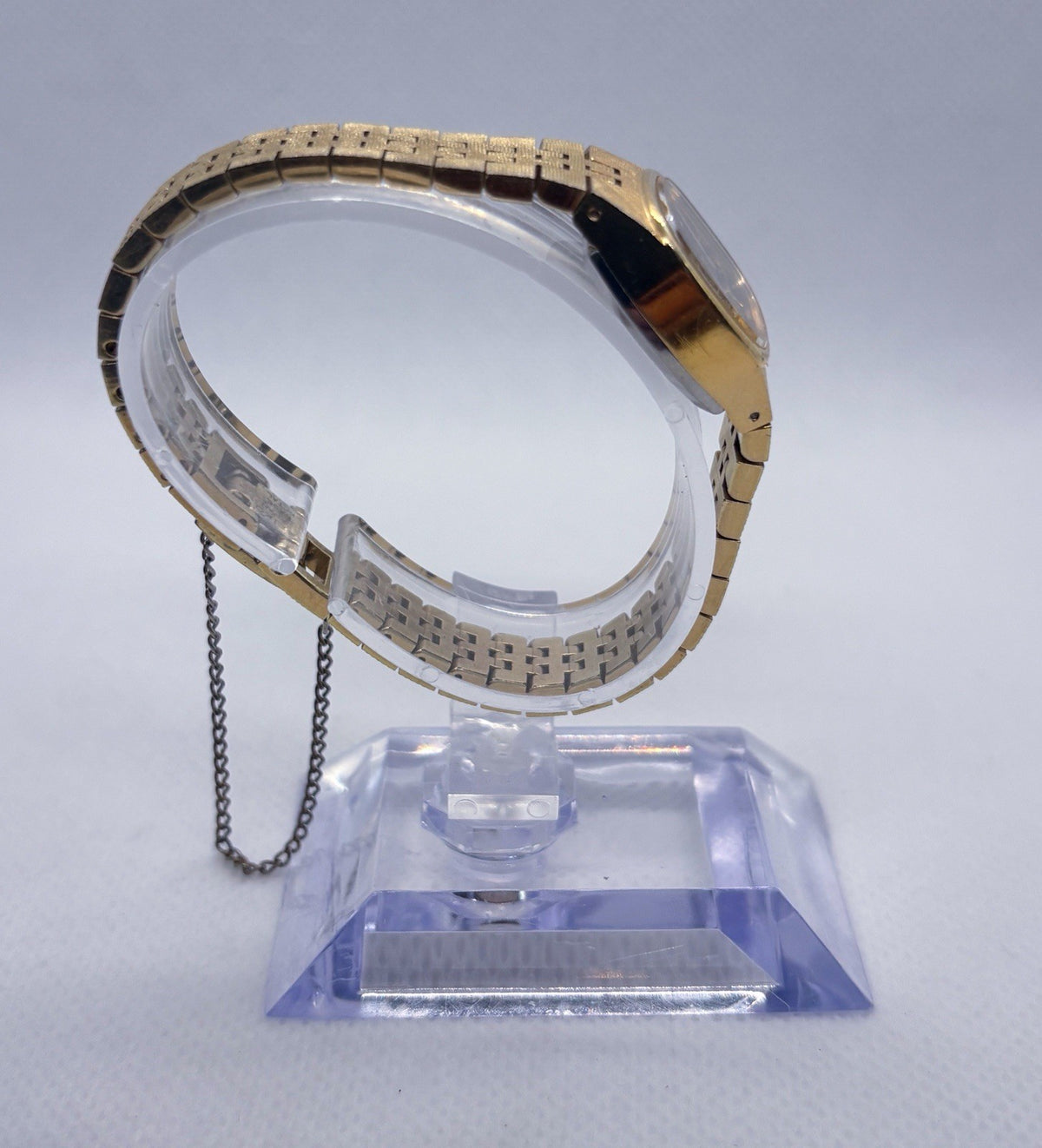 Vintage 1976 Seiko 11-3949 Ladies Mechanical Watch Bark Texture Vignette RUNNING