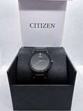 Citizen Eco-Drive Axiom Men’s Watch Black - Leather Band - 40mm Case AU1065-07E