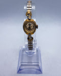 Vintage 1960s Unichron 17 Jewels Mechanical Women's Watch Gold Tone Manual Wind