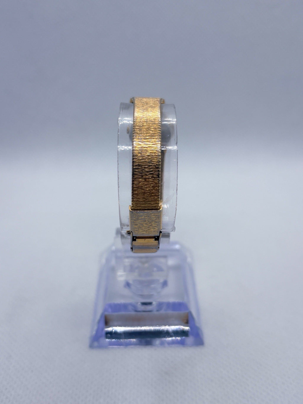 Vintage Seiko Quartz Ladies Watch Gold Tone Octagon 16mm Textured Dial 2C20-6519