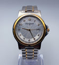 Wittnauer RL8297 Two Tone Quartz 36mm Mens Watch Turbine Guilloche Date