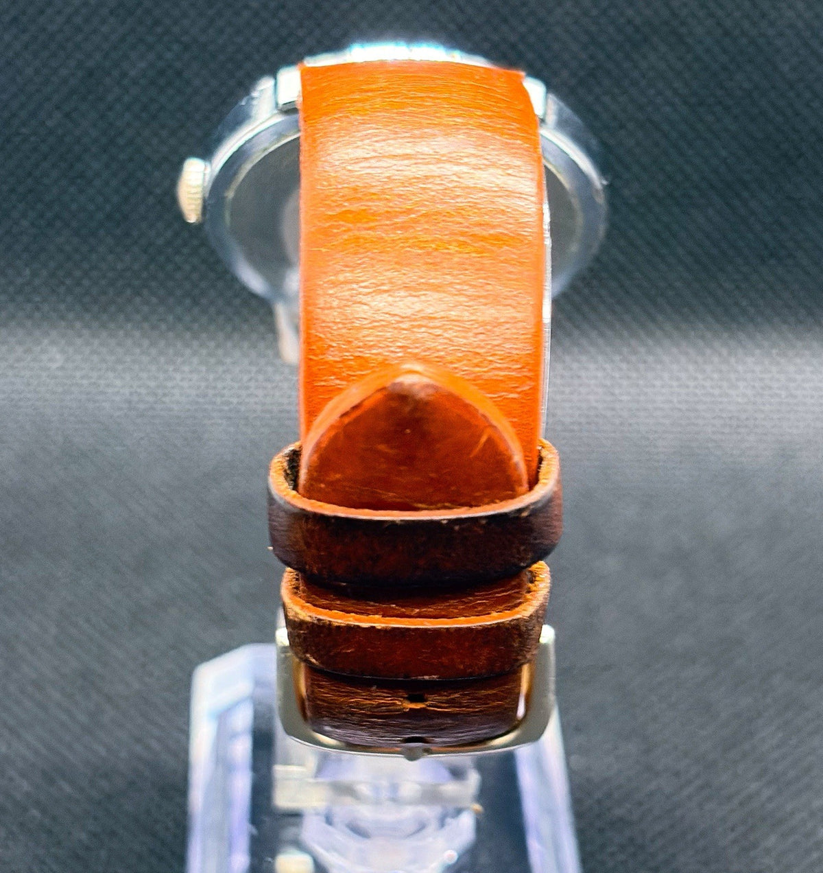 Vintage 1971 Timex Marlin 26070 2471 Champagne Sunburst Dial Manual Wind