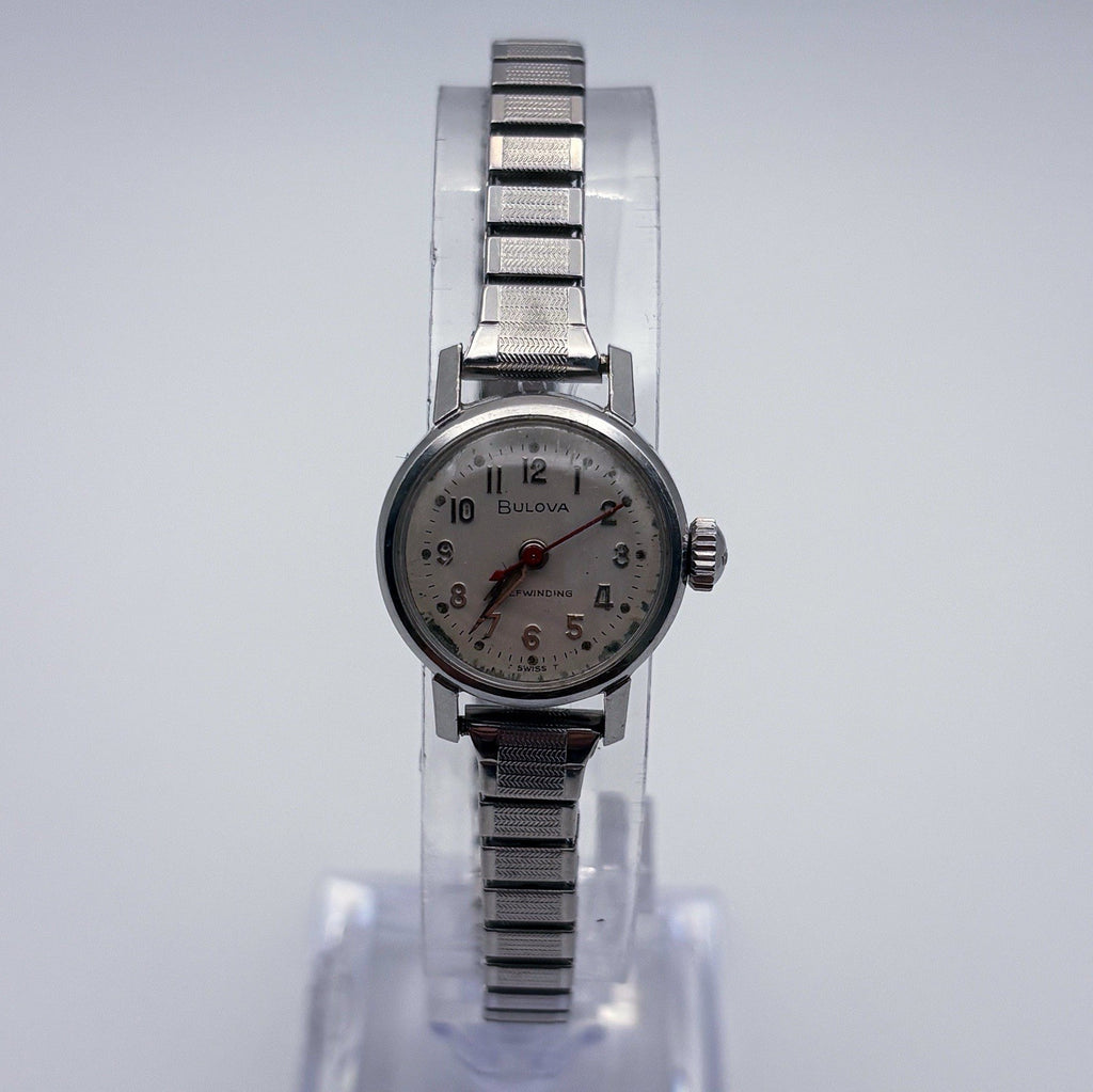 Vintage Bulova 1965 Automatic Ladies Watch M5 6CMAC 17J Stainless Steel Runs