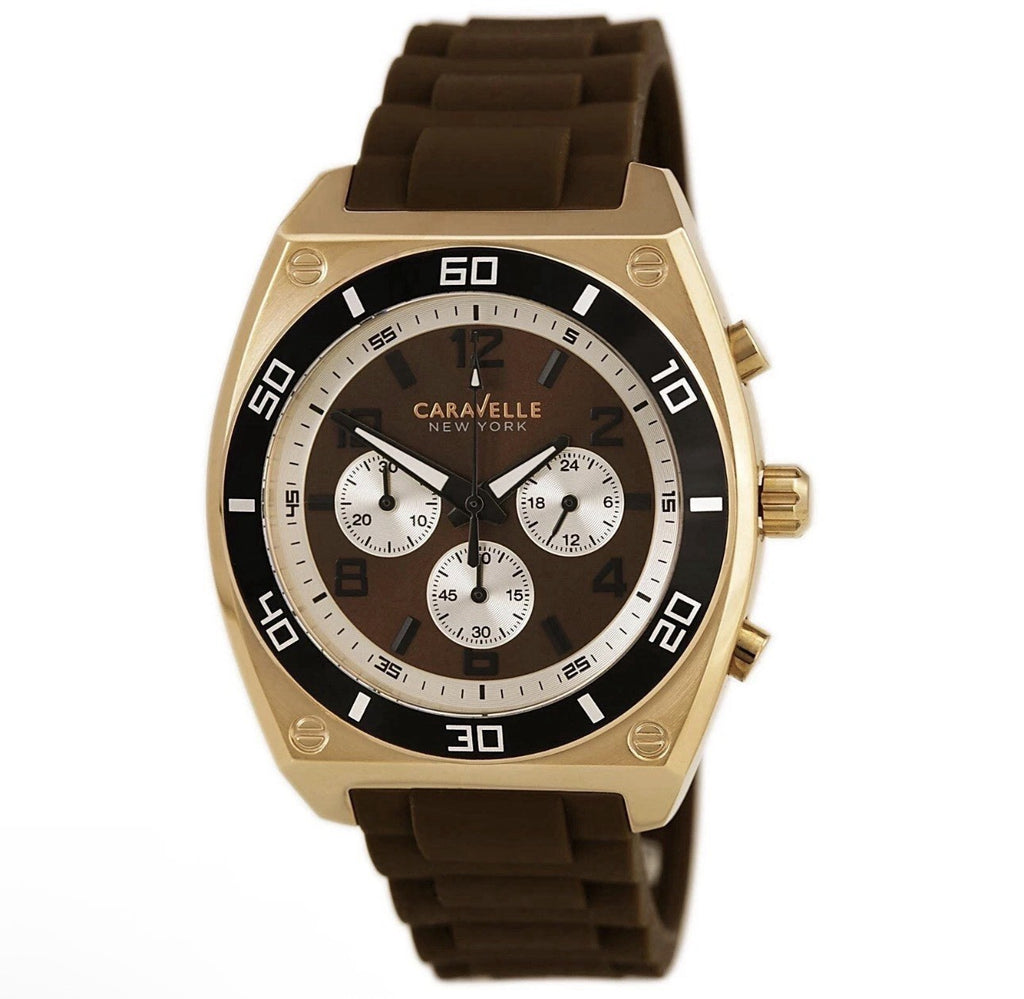 Caravelle New York By Bulova MEN'S CHRONOGRAPH SPORT WATCH MODEL 45A114