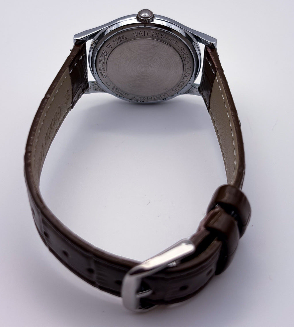 Vintage Belforte Series 9045 Mechanical Manual Wind Mens Field Dress Watch