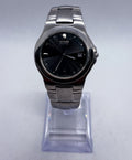 VTG Citizen Eco-Drive E110-K16750 Men's Black Diamond Dial Steel Watch 6” Wrist