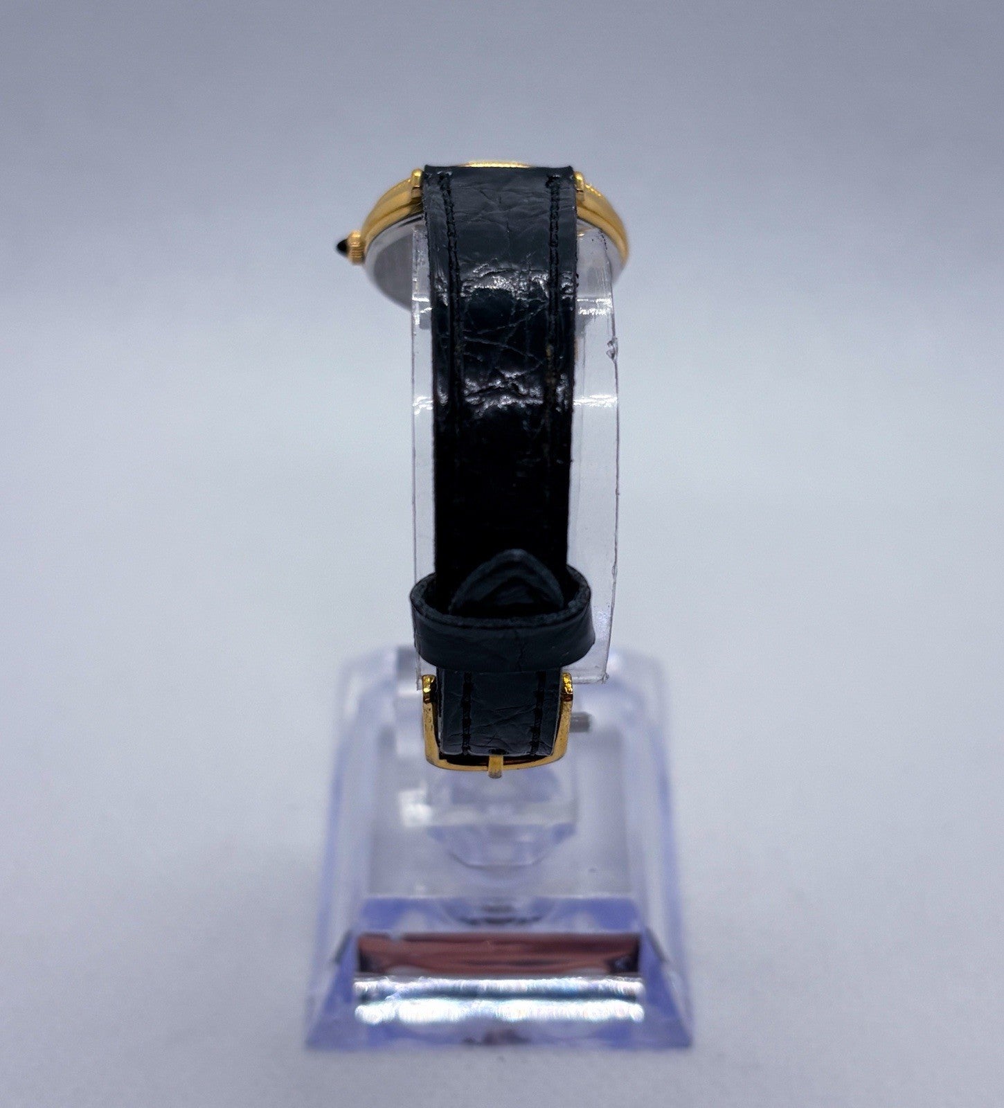 Vintage 1990s Lorus Disney Mickey Mouse Gold Sunburst Star Dial Watch V400-0100