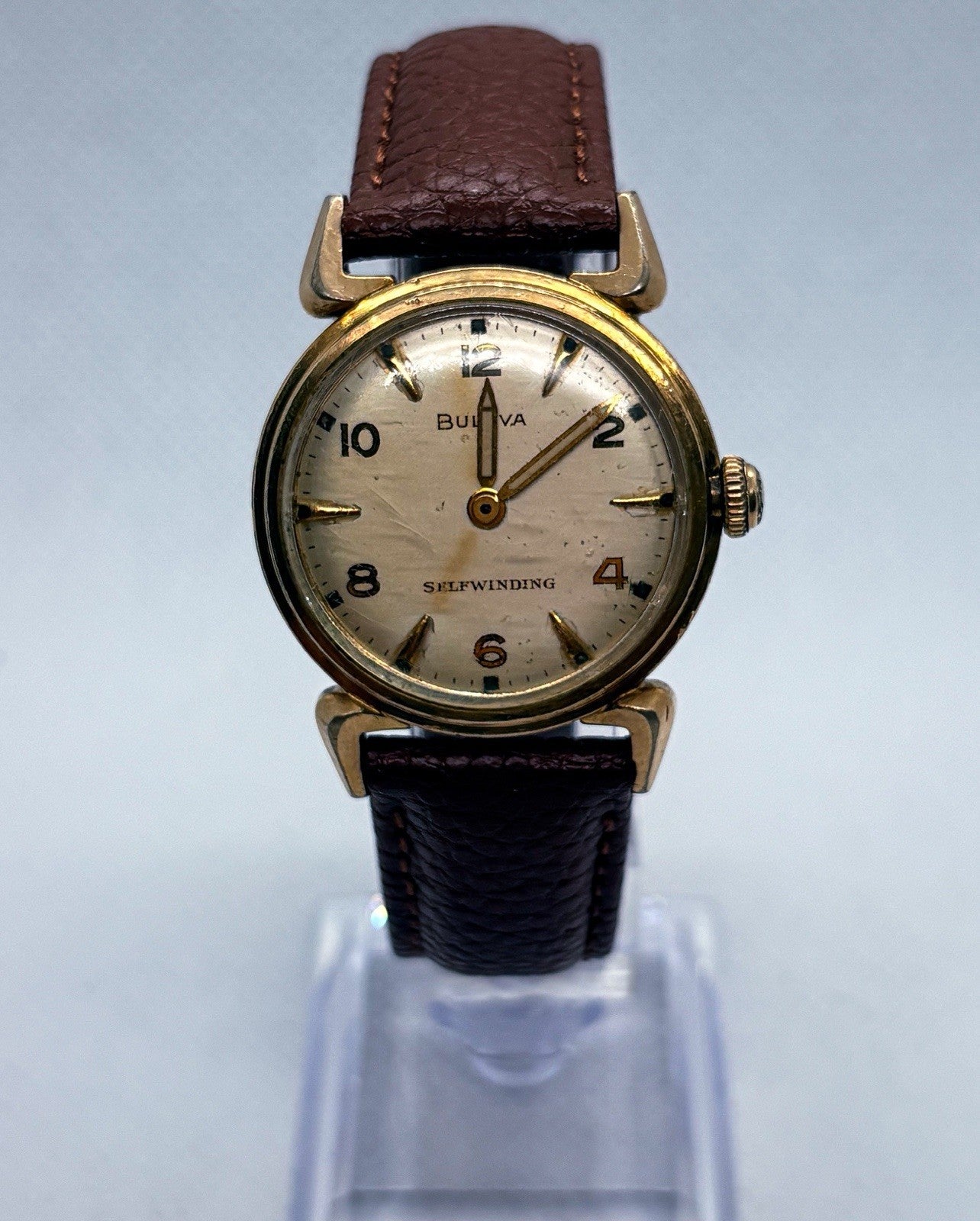 Vintage 1955 Bulova Automatic Watch 17J 9ARC Self Winding L5 Running Watertite