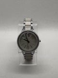 Anne Klein Women's AK/1413LGSV Silver-Tone and Light Grey Resin Bracelet Watch