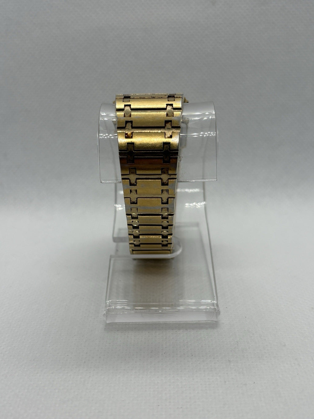 Deauville Diamond Gold Tone Analog Women's Tank Watch With New Battery 20/2092Y