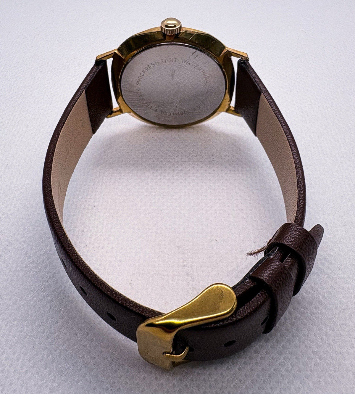 Vintage 1960s Helbros Invincible Germany Manual Wind Men Dress Watch RUNNING