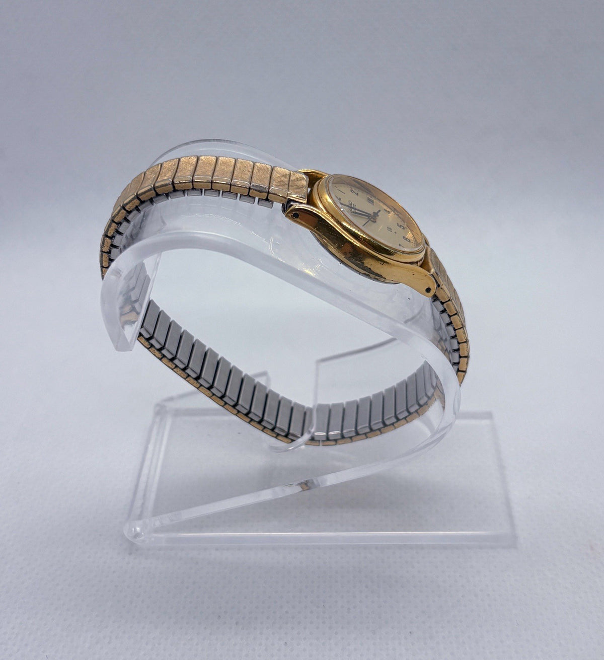 Vintage 1980 Seiko SQ Ladies Quartz Watch 2625-0129 Gold Tone Date Speidel