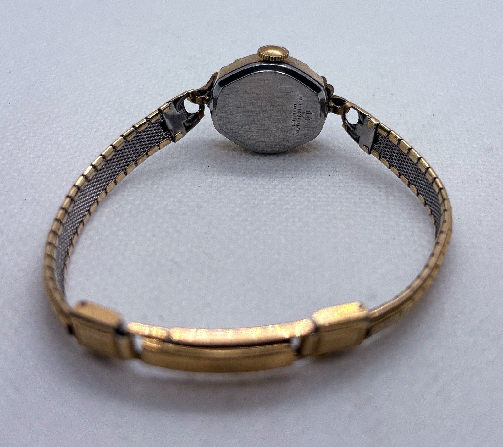 Vintage 1960s Waltham Ladies Cocktail Watch 17 Jewel Manual Wind 17mm Gold Tone