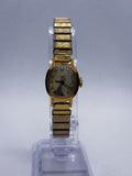 Vintage 1979 Timex Mechanical Watch 10218 Hand-Wind Gold Tone Oval Stretch