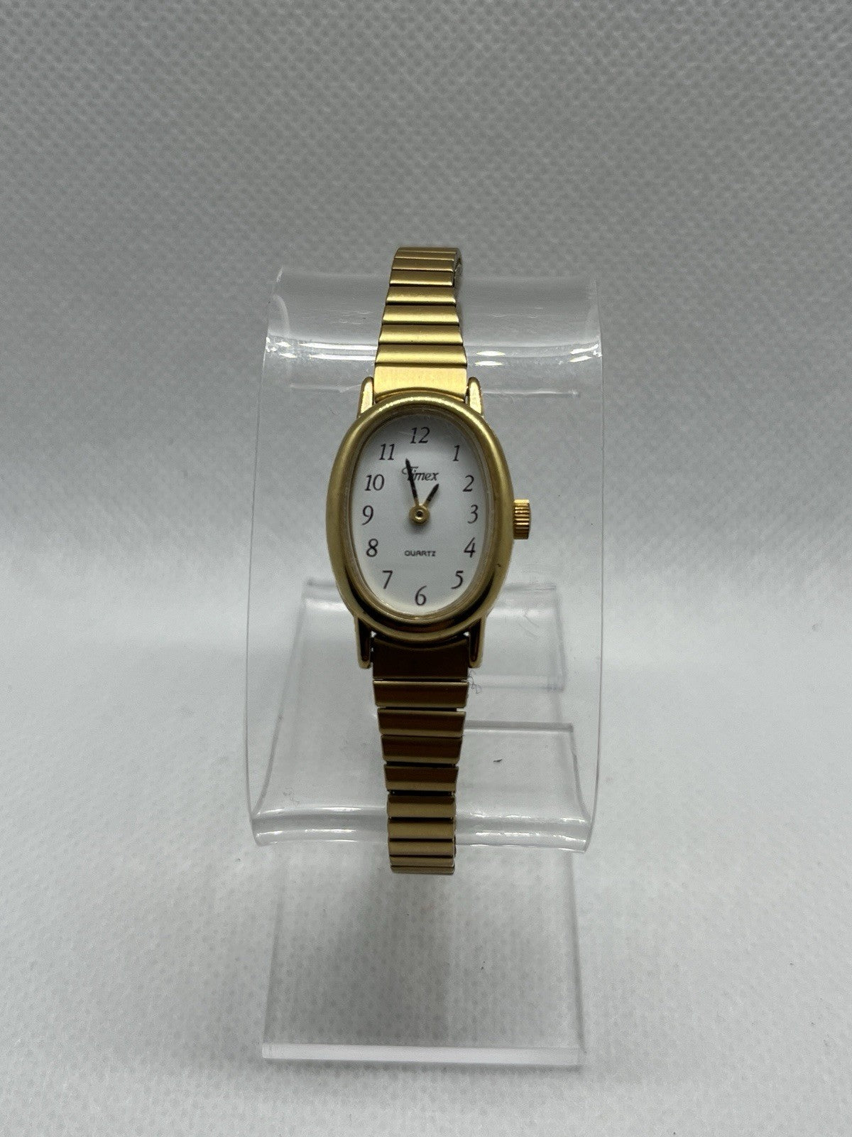 Timex Ladies Petite Watch - Gold Tone - Vintage Style With Expansion Band