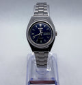 Vintage 1994 Seiko 5 Automatic Ladies Watch 4206-0420 Blue Dial 26mm - Working