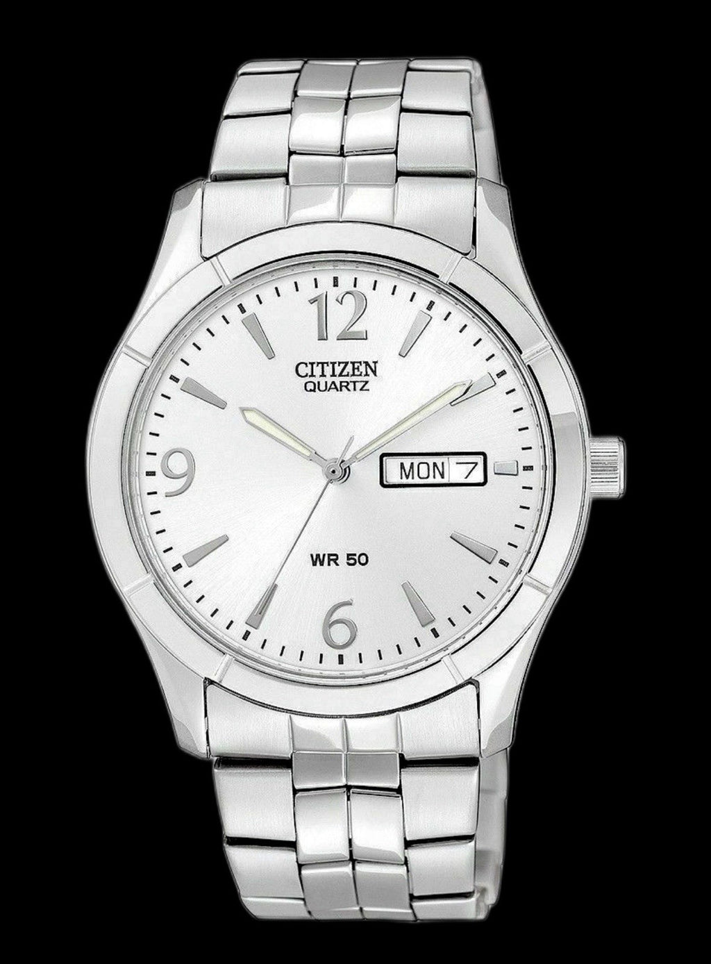 NEW Citizen Classic Silver Dial Stainless Steel Quartz BK3830-51A Men's Watch