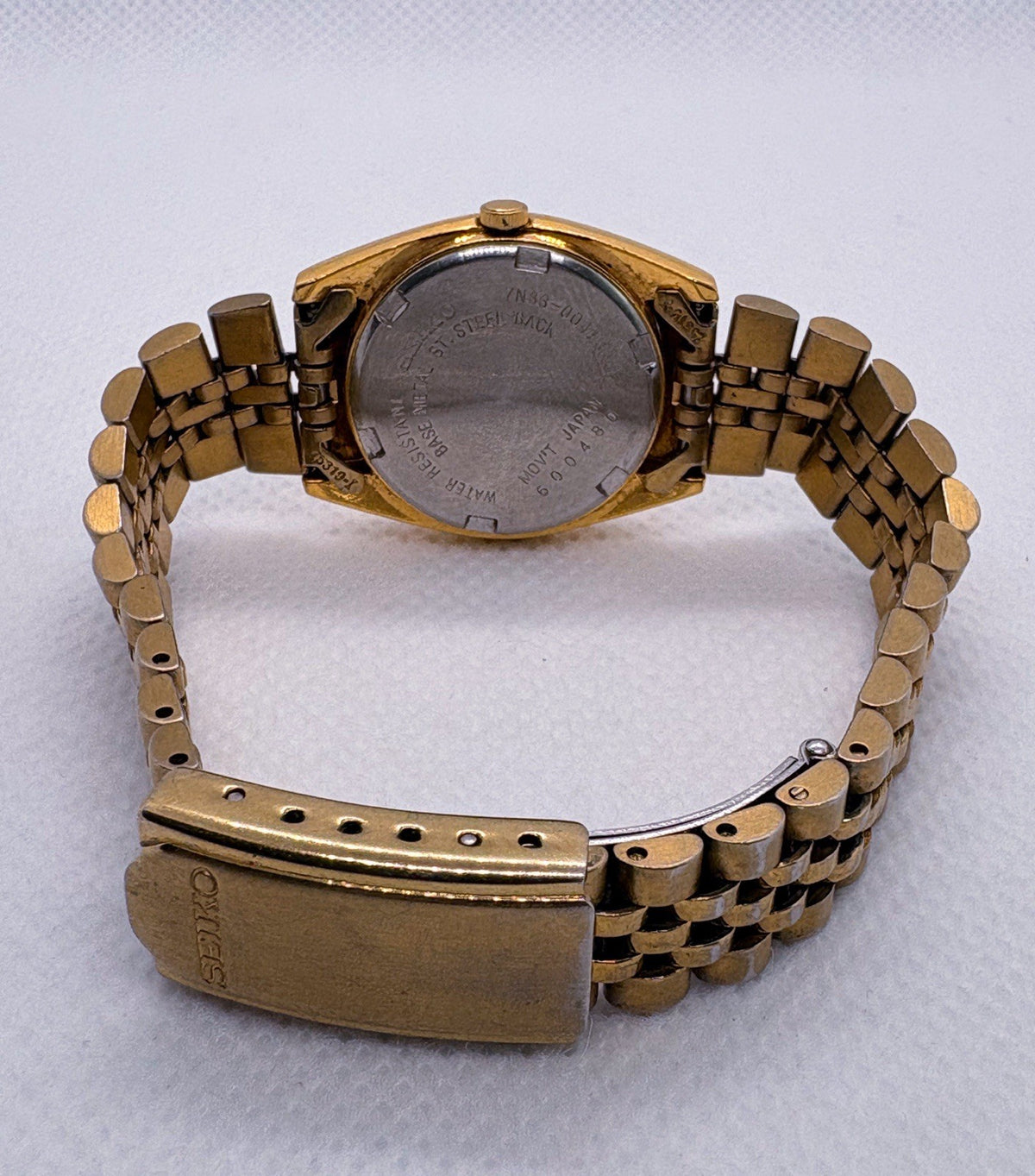 Vintage 1996 Seiko 7N83-0041 Ladies Watch Fluted Presidential Jubilee Day Date