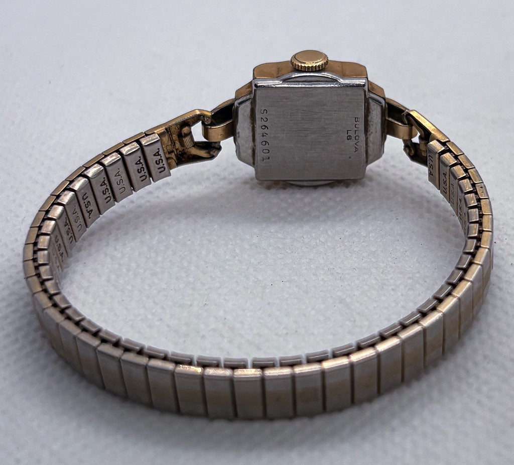 Vintage 1956 Bulova Cocktail Watch 10k RGP 17J Manual Wind 6BO Swiss Working