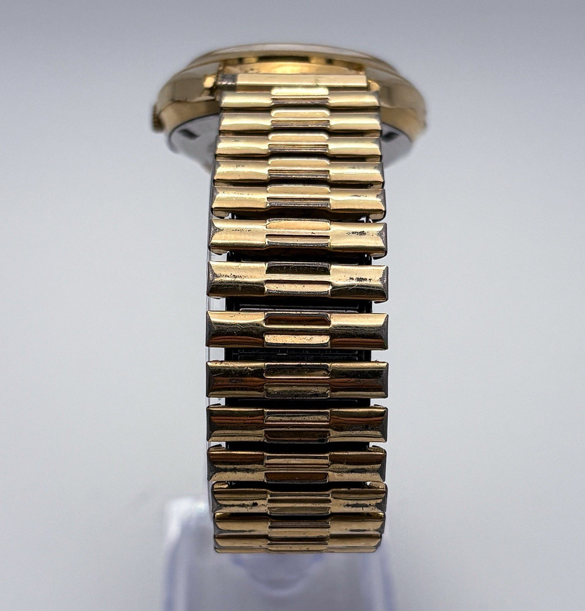 Vintage 1978 Seiko SQ 4336-8089 Champagne Dial Men's Gold Watch Day Date Speidel