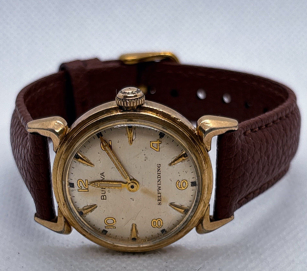 Vintage 1955 Bulova Automatic Watch 17J 9ARC Self Winding L5 Running Watertite