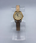 Vintage 1980 Seiko SQ Ladies Quartz Watch 2625-0129 Gold Tone Date Speidel