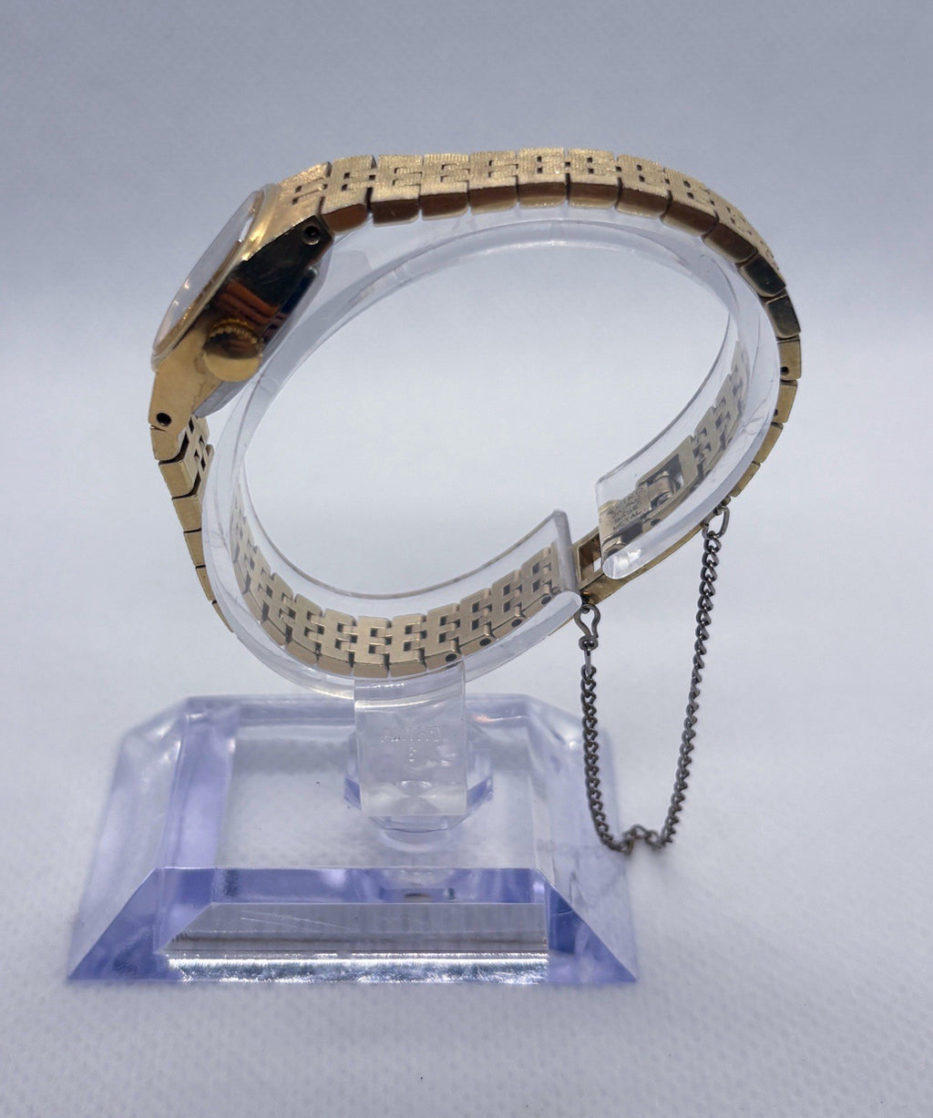 Vintage 1976 Seiko 11-3949 Ladies Mechanical Watch Bark Texture Vignette RUNNING