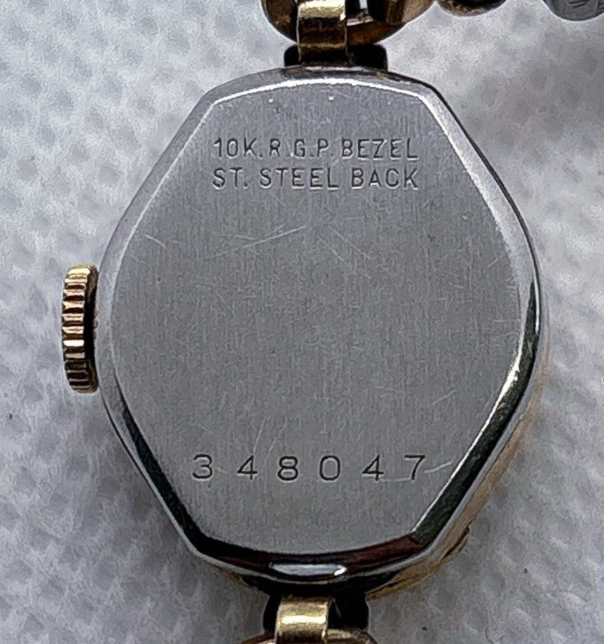Vintage 1950s Benrus Cocktail Watch Model A1 17J Manual Wind 10k RGP Working