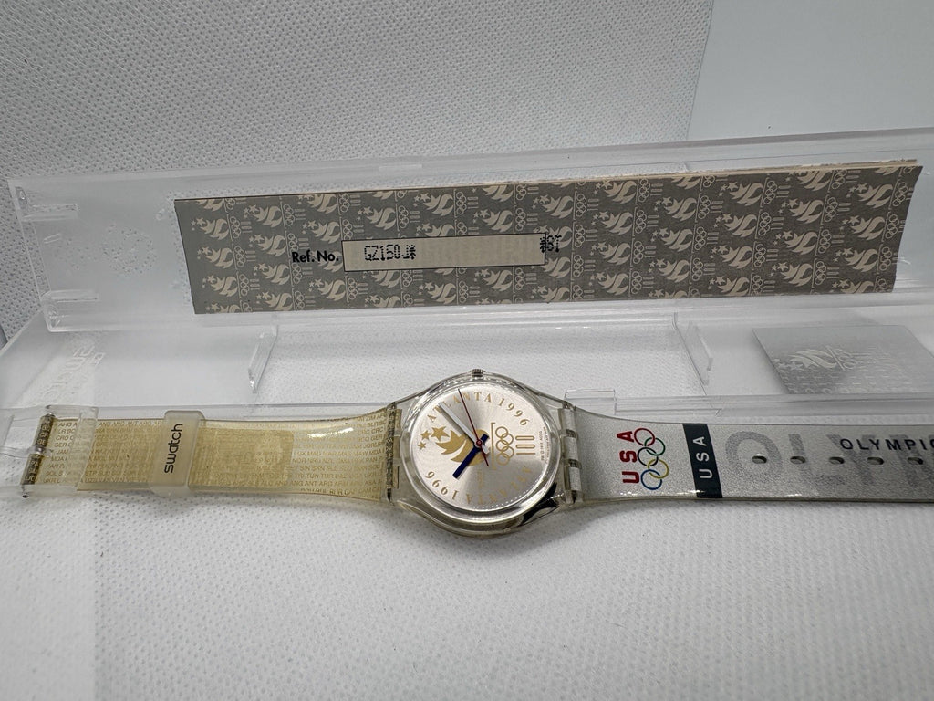 NEVER WORN 1996 Atlanta 100th Olympics Swatch Swiss Quartz Watch in Box GZ150J