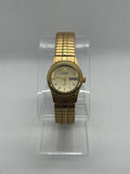 Vintage Jules Jurgensen Quartz Gold Tone Ladies Wrist Watch New Battery