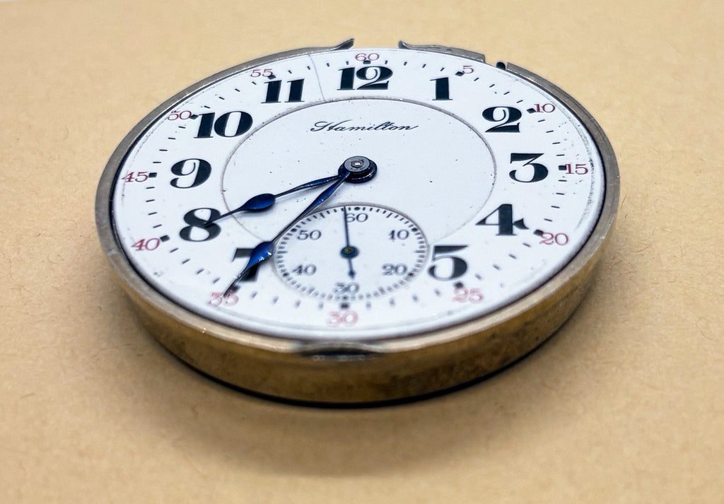 Vintage Hamilton 992 Pocket Watch Movement 21 Jewels 16S 1918 RUNNING Unserviced