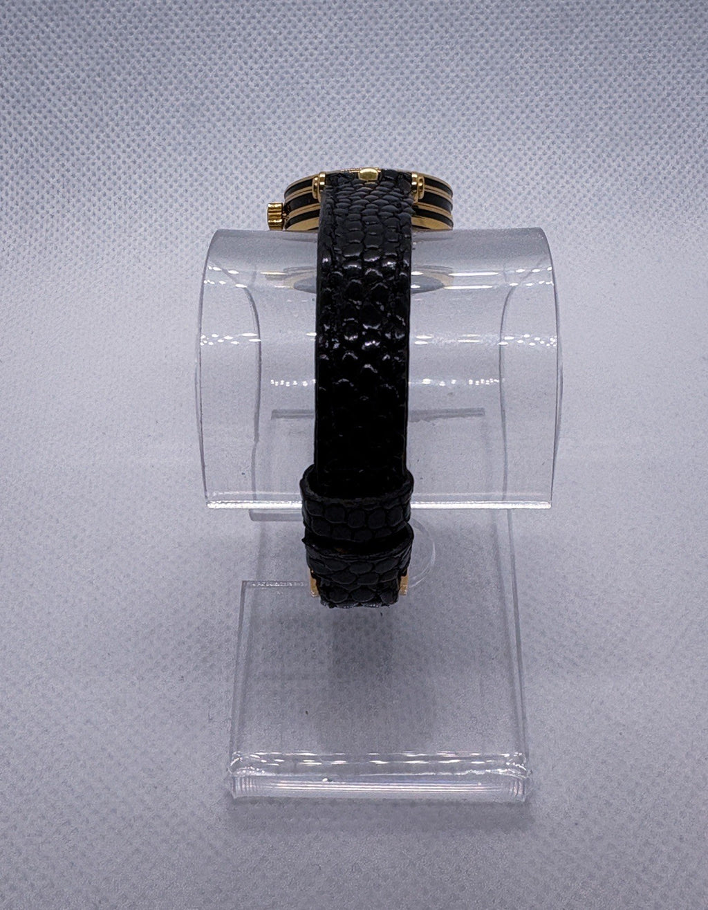 Gucci 2000L Sherry Line Watch Quartz Womens Black Dial Swiss Made With Box