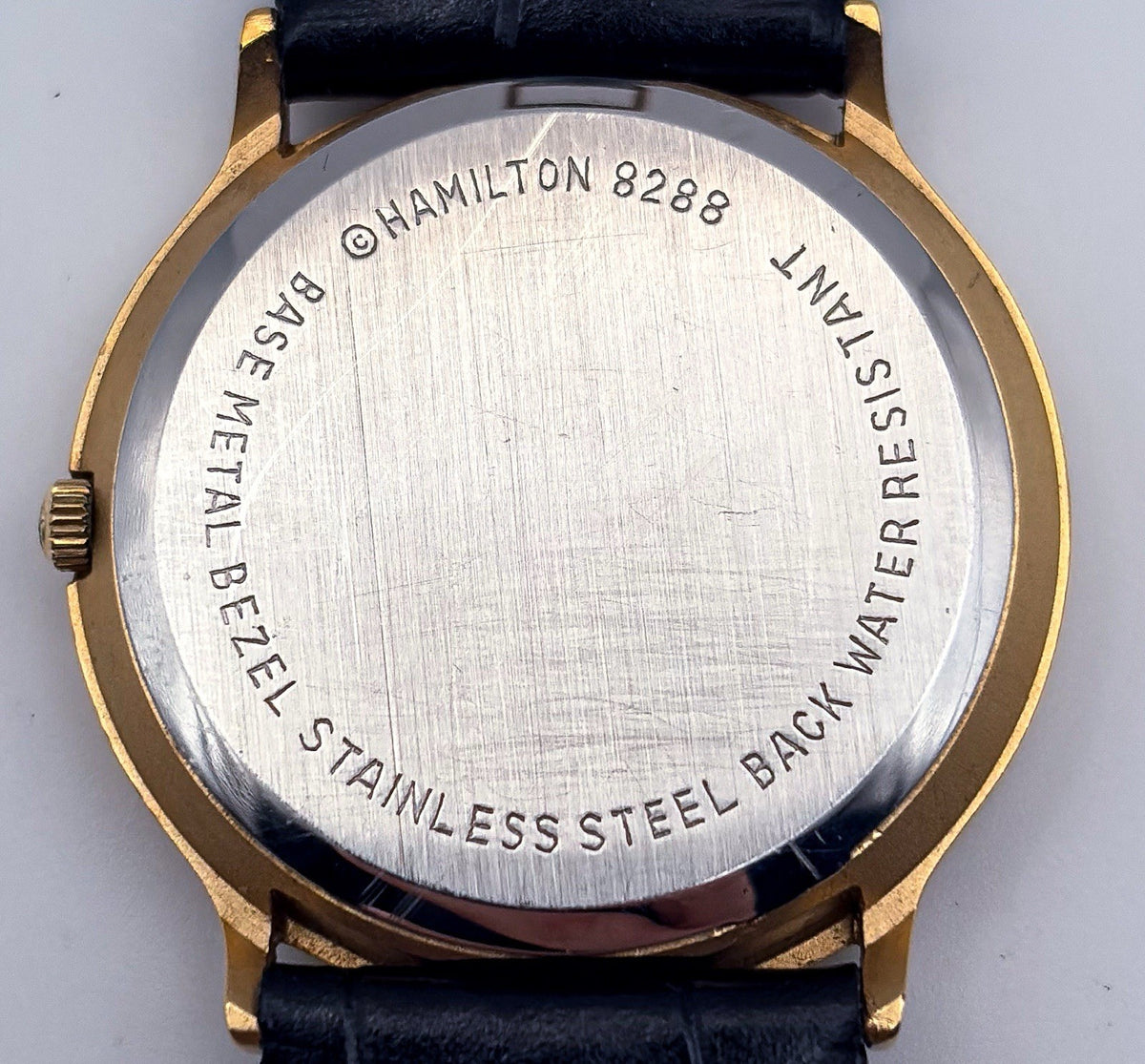 Vintage Hamilton Timespan Quartz Gold Plated Mens Date Watch 8288 New Battery
