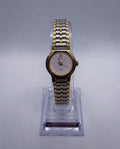 Vintage 1993 Seiko SX Watch Women 19mm White Dial Two Tone V401-0091 Working