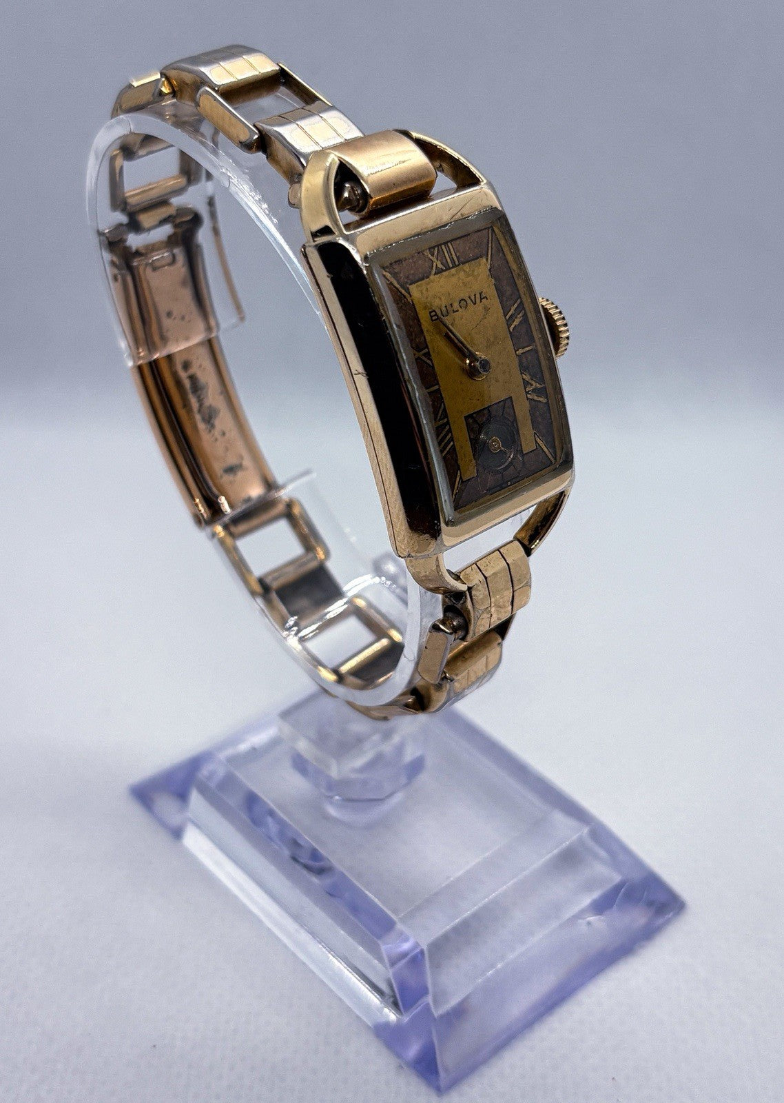 1939 Bulova American Eagle Hooded 10K GF 21J 7AP Manual Wind Vintage Men Watch