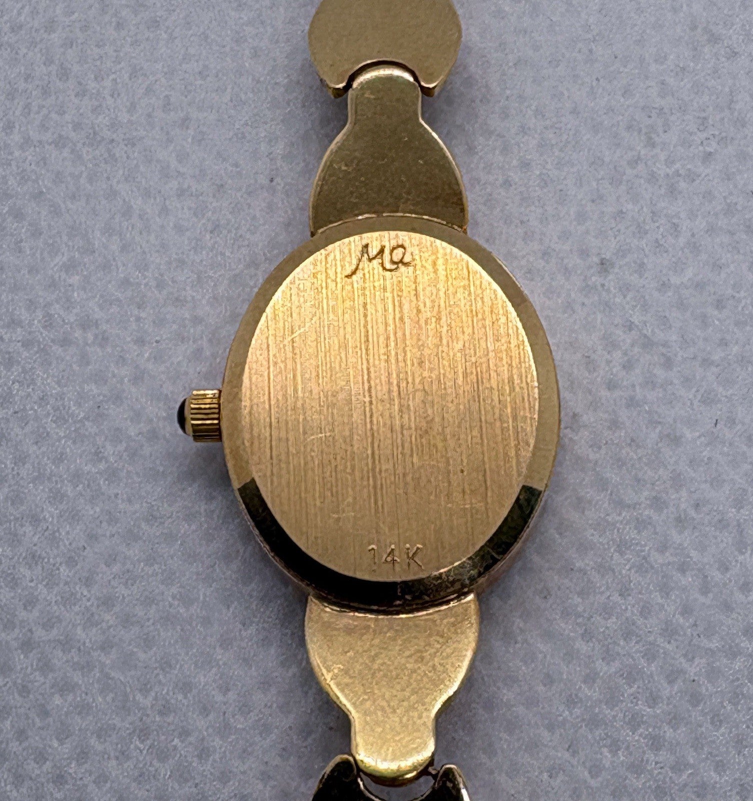 Vintage Michael Anthony 14K Gold Diamond Watch Abalone Dial Swiss Quartz 16.4g