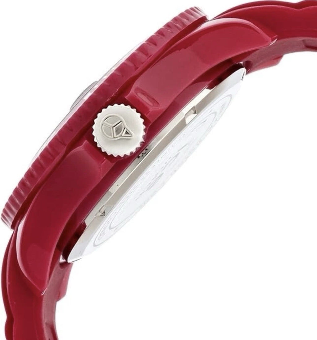 Ice Watch Sili Forever Wristwatch Red Date Dial Red Silicone Strap SW.CHE.B.S.12