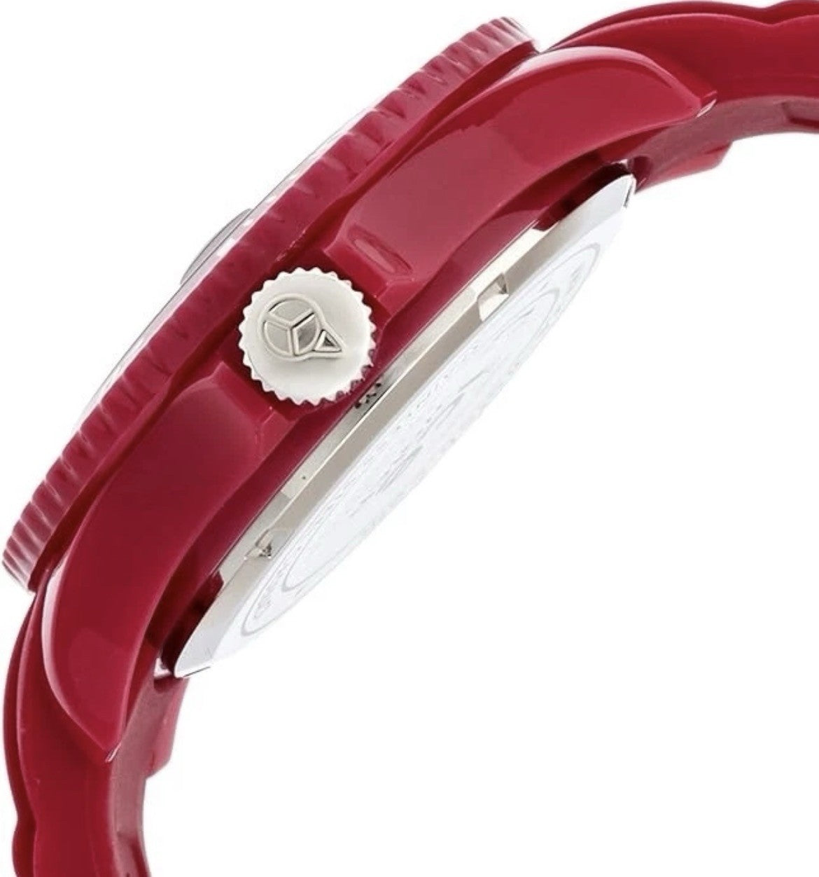 Ice Watch Sili Forever Wristwatch Red Date Dial Red Silicone Strap SW.CHE.B.S.12