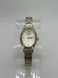 Timex Cavatina Watch Women 21mm Silver Gold Two Tone Stretch Band New Battery