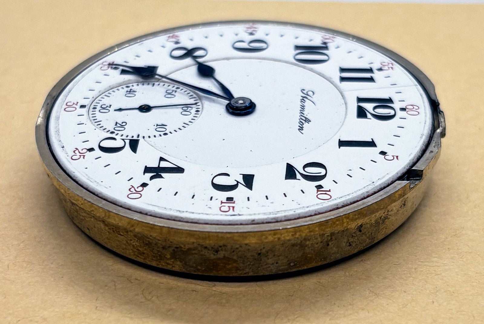 Vintage Hamilton 992 Pocket Watch Movement 21 Jewels 16S 1918 RUNNING Unserviced