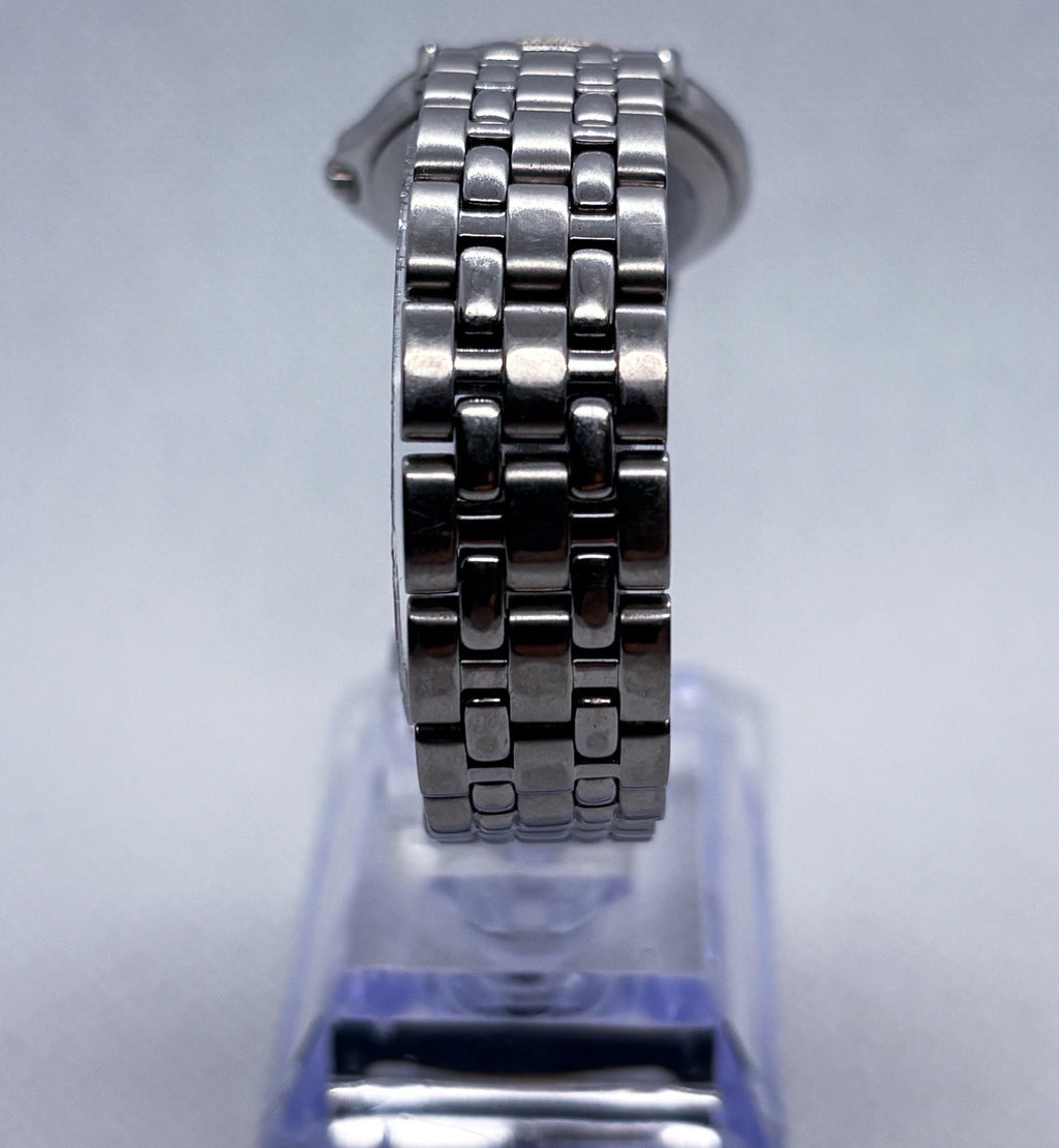 Vintage 1990s Raymond Weil Tango 5360 Swiss Quartz Steel Roman Date Ladies Watch