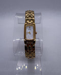Vintage Seiko 2E20-7279 Gold PlatedMother of Pearl MOP Dial Tank Dress Watch