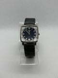 Vintage Gossip Blue Square Dial Women's Watch 32mm Japan Quartz Stainless Steel