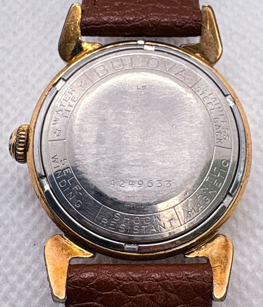Vintage 1955 Bulova Automatic Watch 17J 9ARC Self Winding L5 Running Watertite