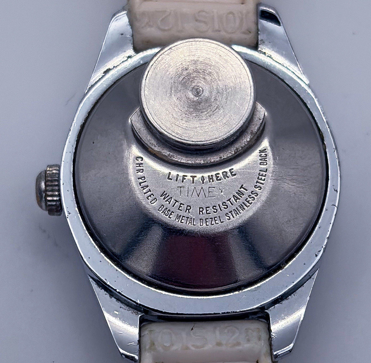 Vintage 1976 Timex Electric Ladies Watch 60351 06976 Blue Block Index Runs