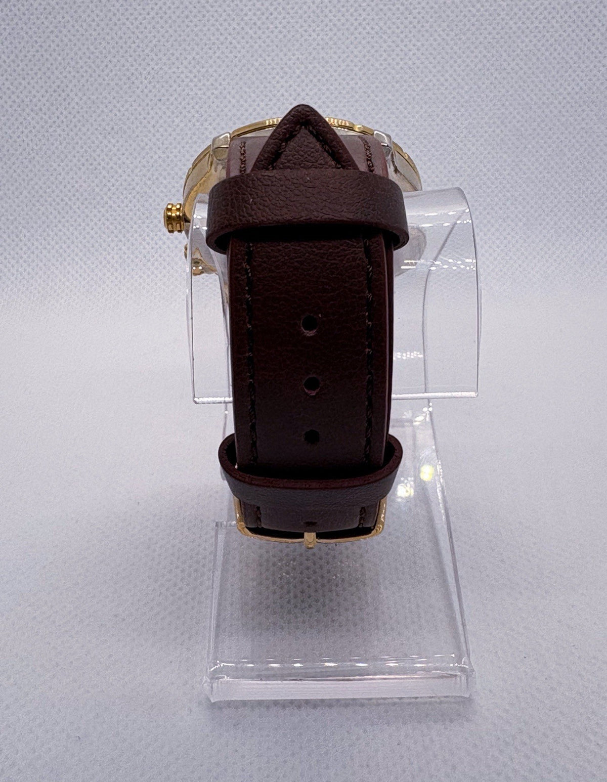 Vintage Timex Reef Gear Indiglo Turn & Pull Alarm Watch Date Gold Tone 092743