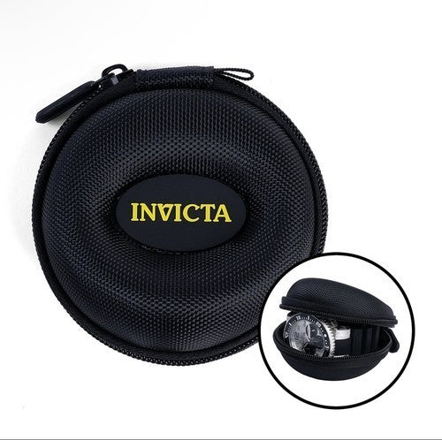 Invicta Single Watch Travel Case w/ Zipper Multiple Colors Gray/Black/Pink/Green