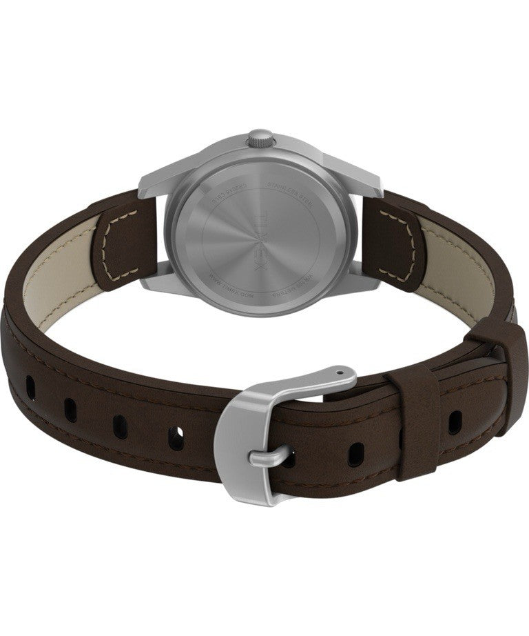 Timex Women's Expedition Metal Field Mini 26mm Watch Fabric Leather Strap T41181